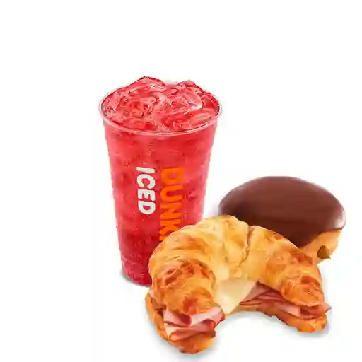Dunkin Energy M + Sándwich + Donut.
