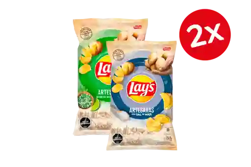 2x Lays Artesanas 150g Var.
