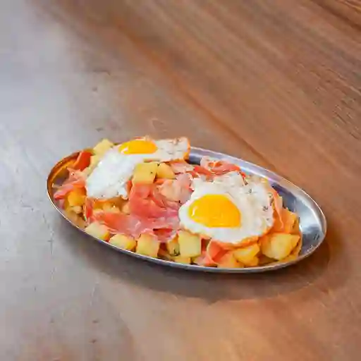 Huevos Rotos Con Jamón