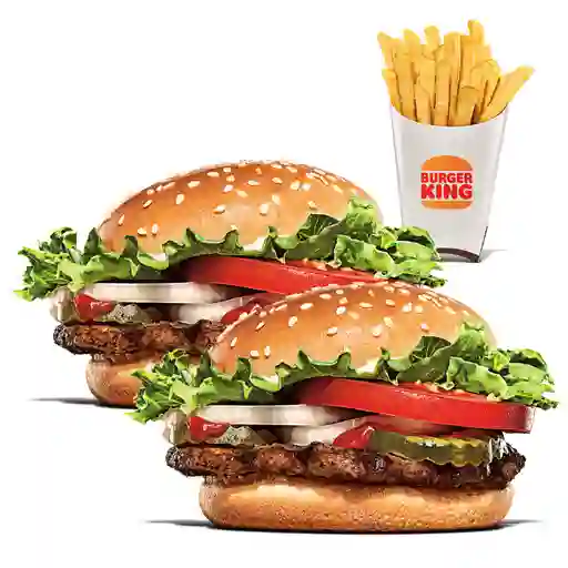 2 Whopper® Jr. + 1 Papa Grande