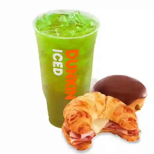 Refresher Base Té Verde Xl + Sándwich + Donut