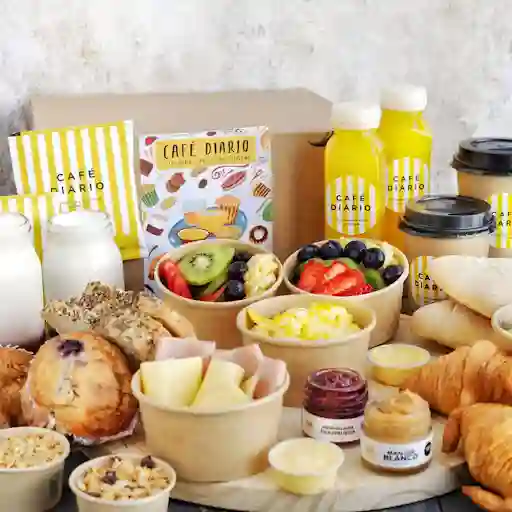 Caja Desayuno Continental Para Compartir