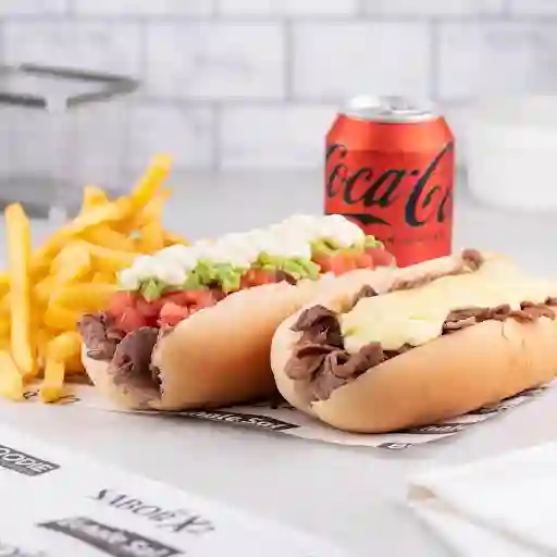 Combo As Duo: 2 As, Papas Y Bebida