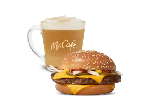 Cuarto De Libra Con Queso + Café Mediano