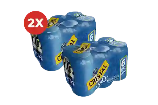 2x Six Pack Cristal Cero 350cc