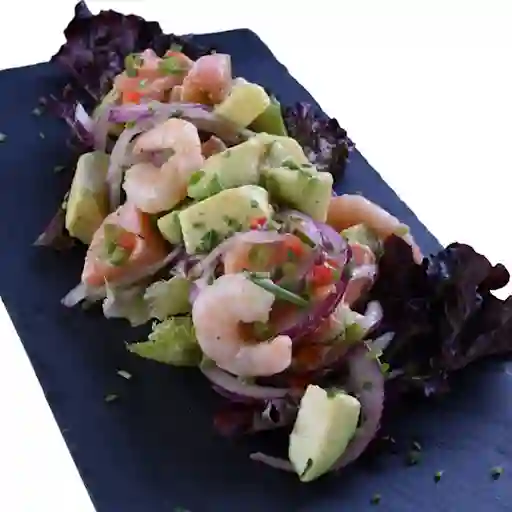 Ceviche De Camaron Y Salmon