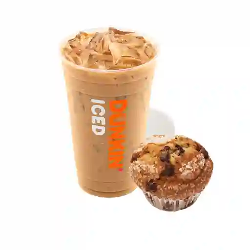 Iced Latte L + Muffin