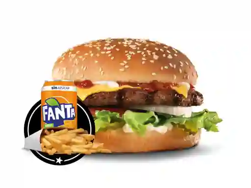 Combo Famous Star Chargrilled Burger