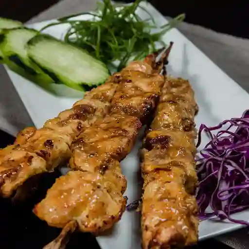 Brochetas Barbeacue-piña De Cerdo (3 Un)