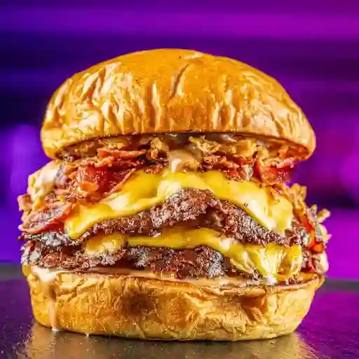 Smoked Bacon Burger + papas