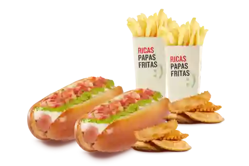 Combo Hotdog Grande Para 2