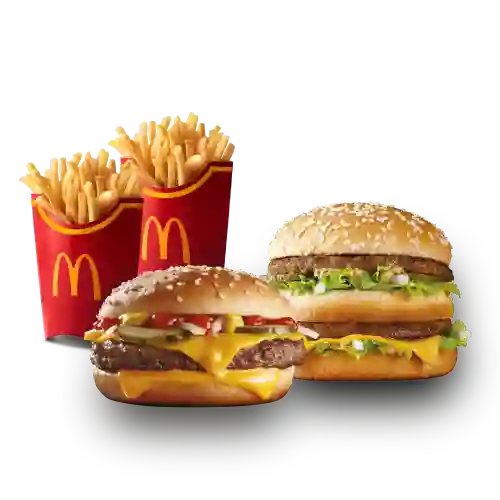 Cuarto De Libra Más Big Mac Acompañado De 2 Papas Grandes