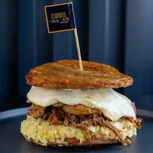 Patacon Mix Filet  Pollo Y Carne Mechada