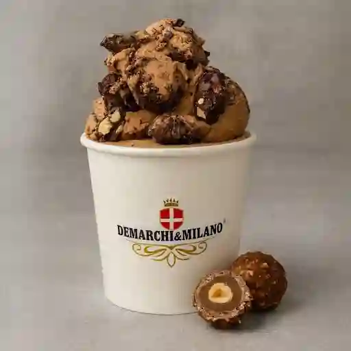Helado Ferrero Rocher (gianduja)