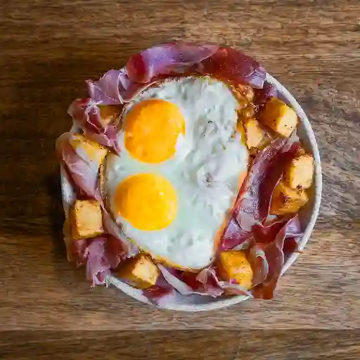 Huevos Rotos Con Jamón