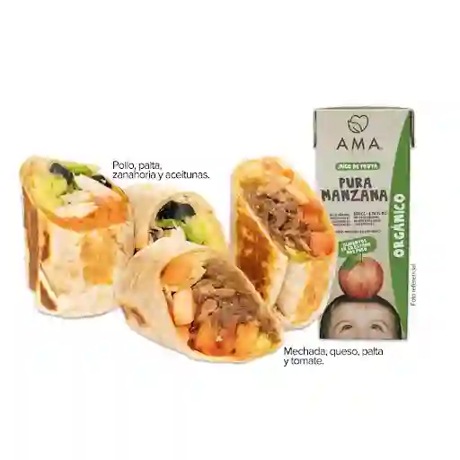 Combo Colacion Mini Wrap + Jugo