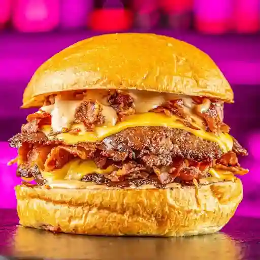 Full Bacon Burger + papas