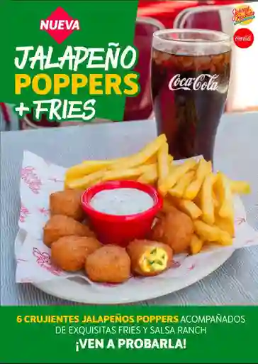 Jalapeño Poppers Starter + Fries