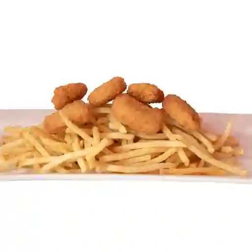 Nuggets + Papas Y Bebida