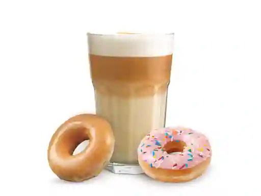 Latte + 2 Doughnuts