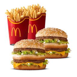 2 Big Mac Más 2 Papas Grandes