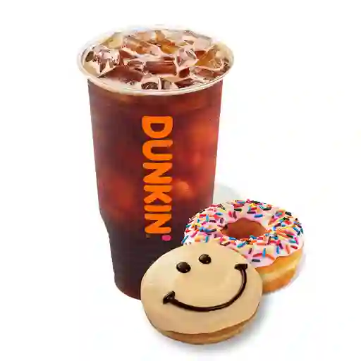 Iced Americano Xl + 2 Donuts