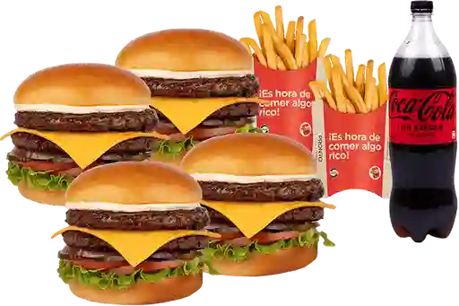 Combo 4 Hamburguesas