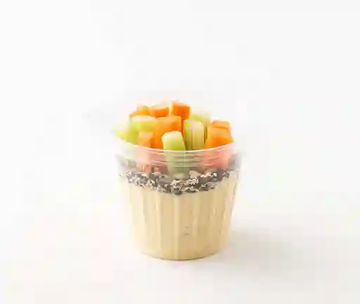 Hummus Pot Con Zanahoria Y Apio