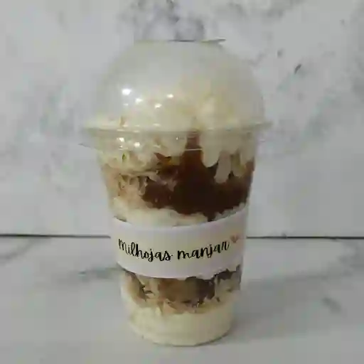 Torta En Vaso Mil Hojas Manjar Crema