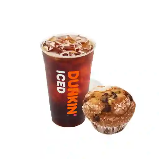 Iced Coffee M + Muffin.