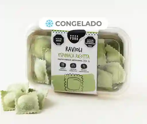Ravioli De Espinaca Ricotta 2 Personas, Fork