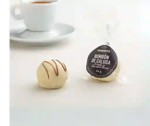 Bombón De Caluga Bañado Con Chocolate Blanco, Bonappetit Dulcería, 26 Gr