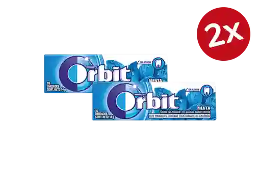 2x Chicle Orbit 14g Variedades