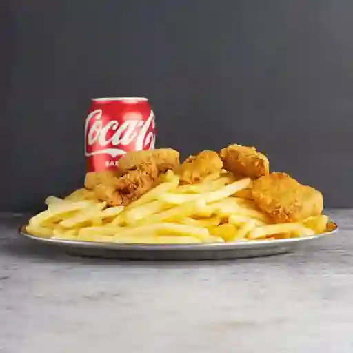 Nuggets + Papas Y Bebida