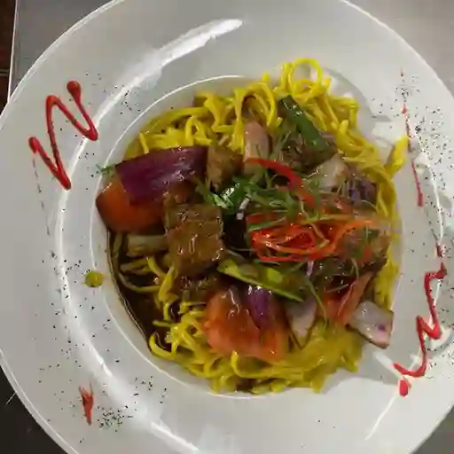 Tallarín A La Huancaína