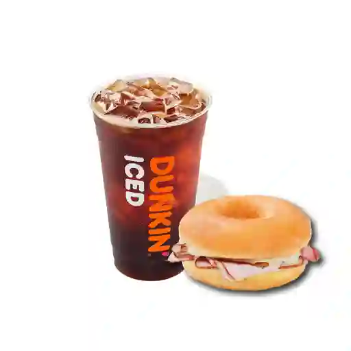 Iced Americano M + Donwich.