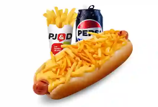 Combo Hot Dog 19cm Cheddar Chips