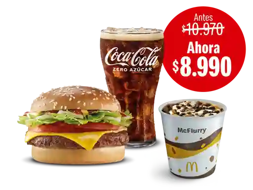 Mcnifica + Bebida Grande + Mcflurry Oreo