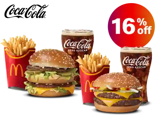 Mccombo Grande Big Mac + Mccombo Grande Doble Cuarto De Libra Co