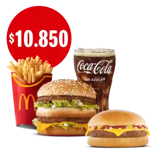 Mccombo Grande Bigmac + Hamburguesa Con Queso