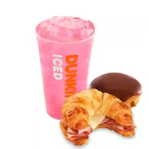 Refresher Base Té Verde L + Sándwich + Donut