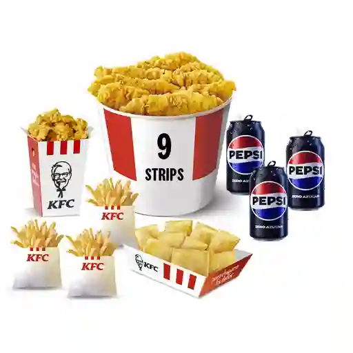 Bucket 9 Strips Combo