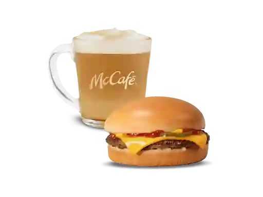 Hamburguesa Queso + Café Mediano
