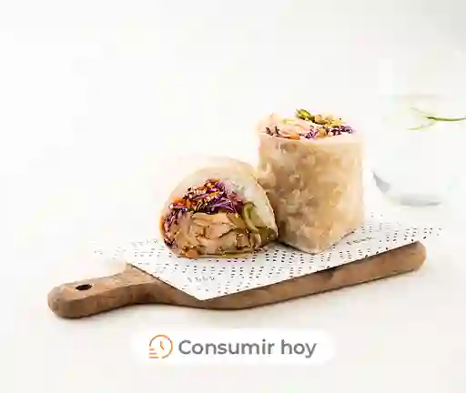 Korean Chicken Wrap Con Pollo Panko Y Mayo Spicy