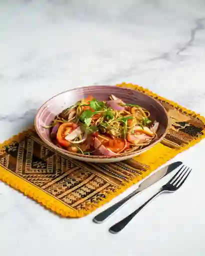 Pasta Con Mariscos A La Criolla