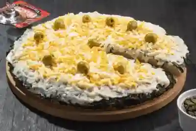 Espinaca Salsa Blanca Huevo Duro Grande