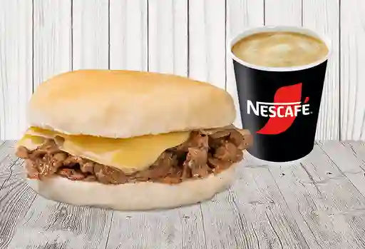 Desayuno Sándwich Churrasco Barros Luco