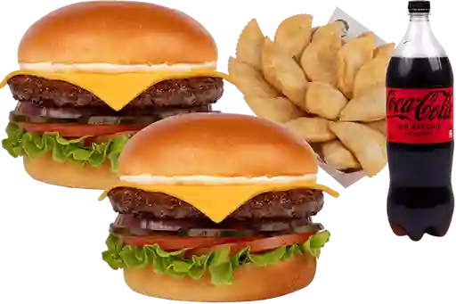 2 Combo Hamburguesa Simple