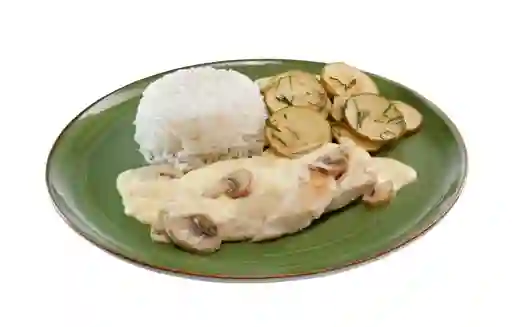 Pollo En Crema De Champiñones