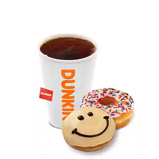 Té M + 2 Donuts.